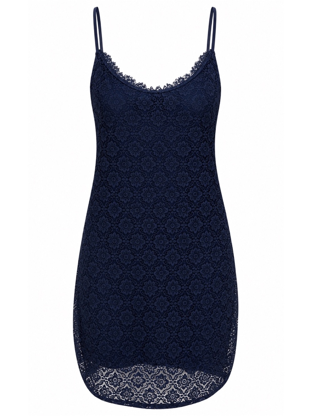 NWT Hollister Navy Blue Crochet Double Crisscross Strap Mini Dress Womens Size L